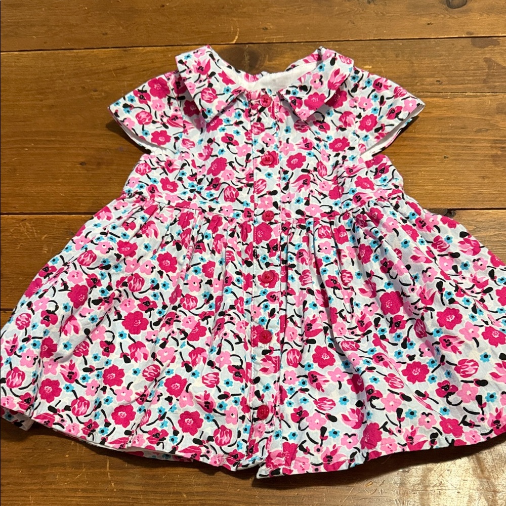 Pippa & Julia Floral Pink 9mo Infant dress